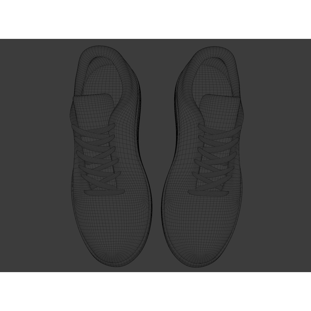 Casual Sneaker 3D Model – Veja Style Low Poly Game Asset, FBX - View 7