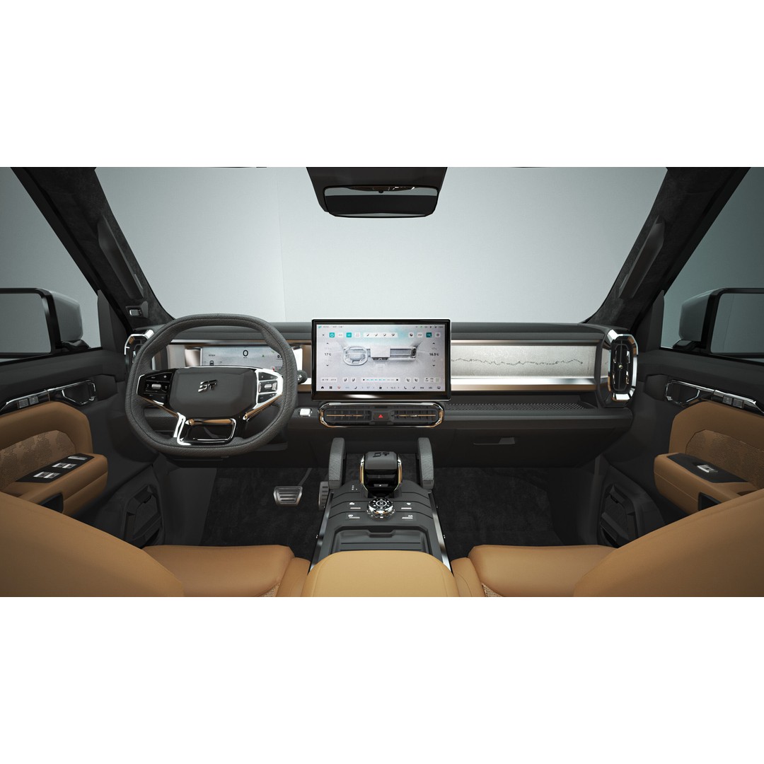 Chery Jetour T2 3D Model – High Poly SUV with Interior, FBX, Blender - View 13