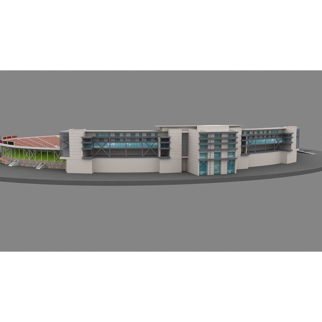Rose Bowl Stadium 3D Model – High Poly PBR Asset, FBX & OBJ - View 12