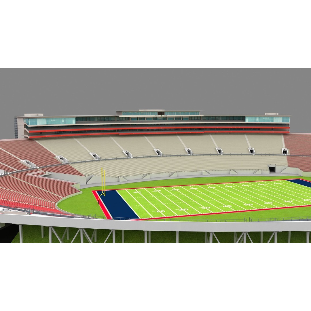 Rose Bowl Stadium 3D Model – High Poly PBR Asset, FBX & OBJ - View 14