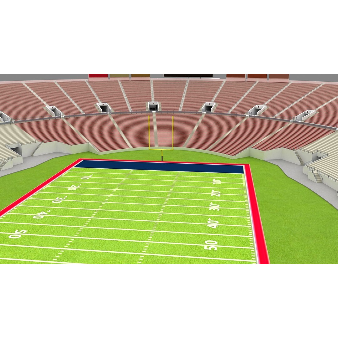 Rose Bowl Stadium 3D Model – High Poly PBR Asset, FBX & OBJ - View 15