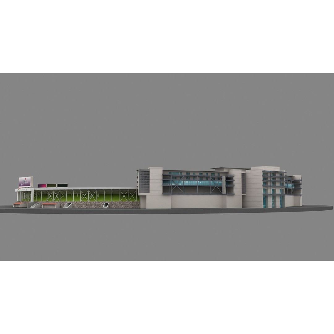 Rose Bowl Stadium 3D Model – High Poly PBR Asset, FBX & OBJ - View 26