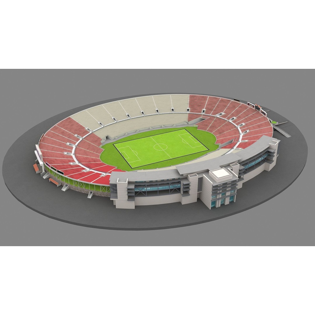 Rose Bowl Stadium 3D Model – High Poly PBR Asset, FBX & OBJ - View 3
