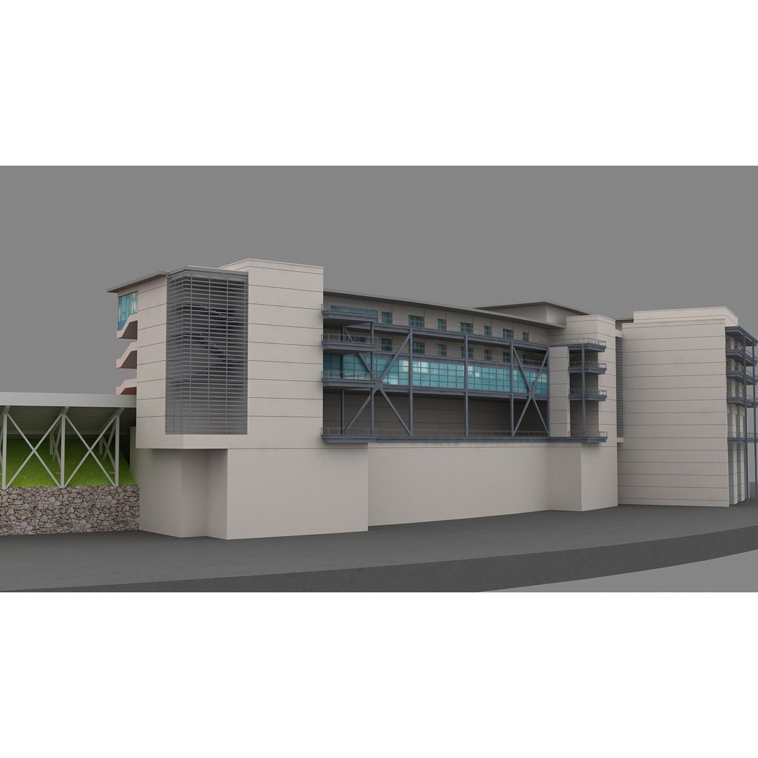 Rose Bowl Stadium 3D Model – High Poly PBR Asset, FBX & OBJ - View 34