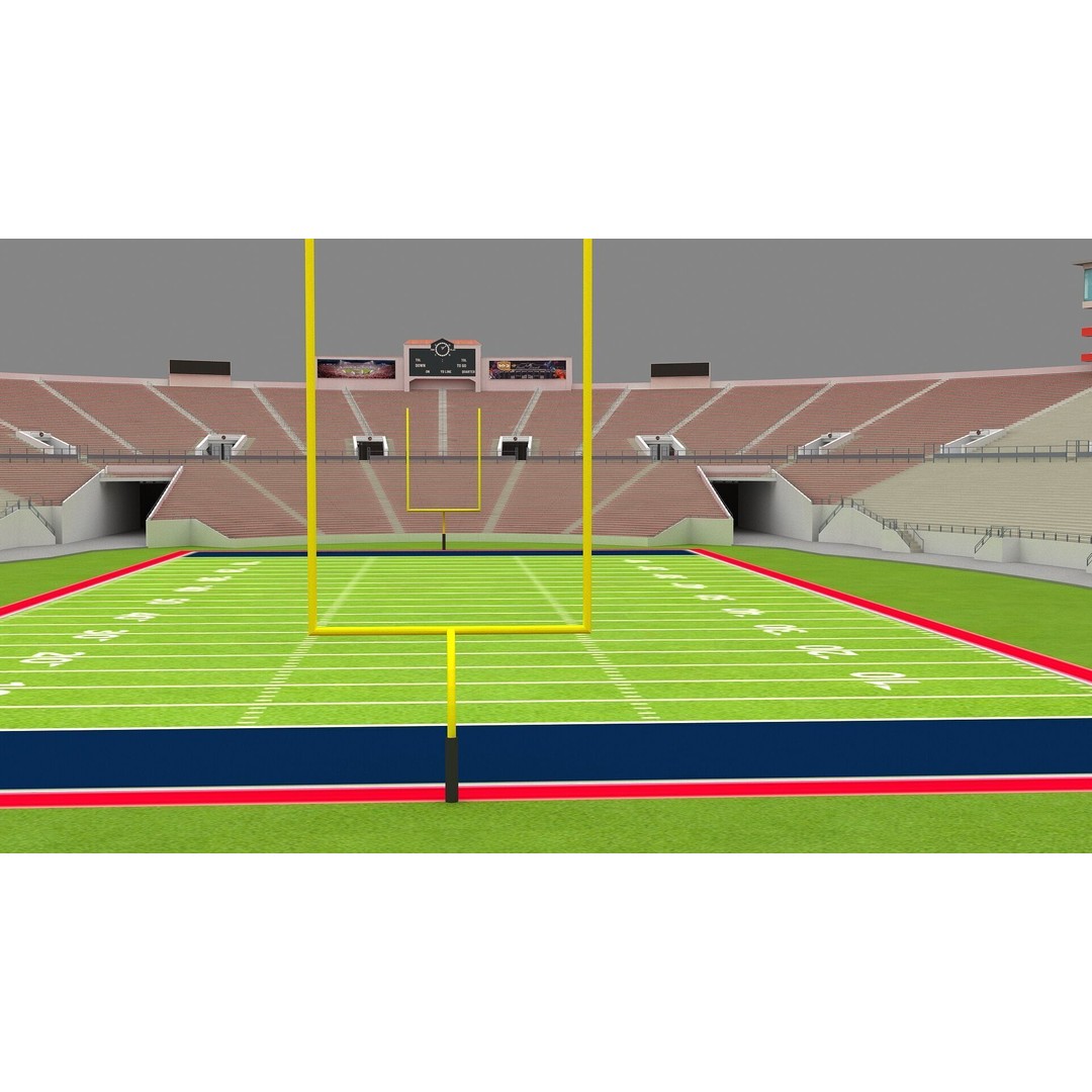 Rose Bowl Stadium 3D Model – High Poly PBR Asset, FBX & OBJ - View 38