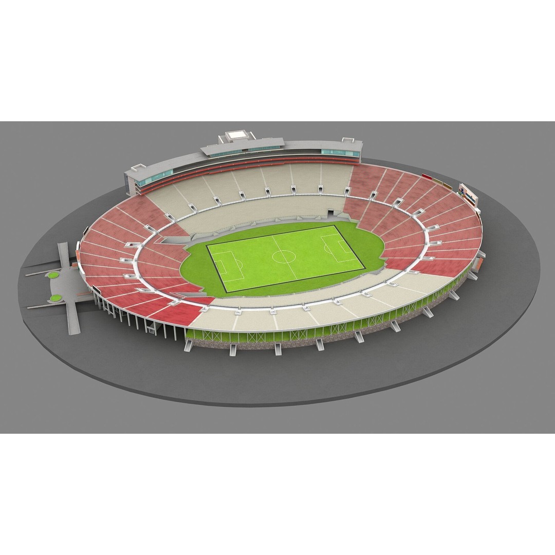 Rose Bowl Stadium 3D Model – High Poly PBR Asset, FBX & OBJ - View 4