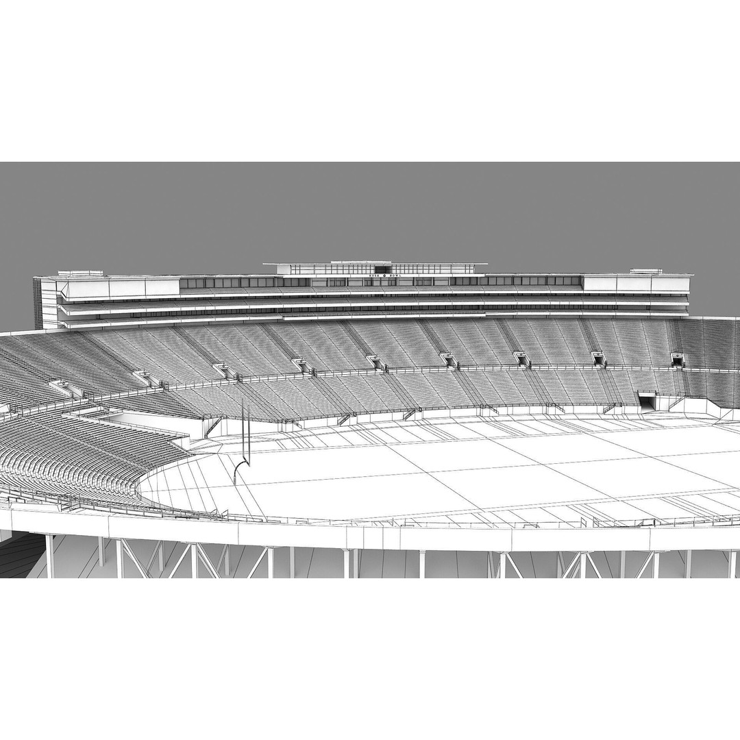 Rose Bowl Stadium 3D Model – High Poly PBR Asset, FBX & OBJ - View 42