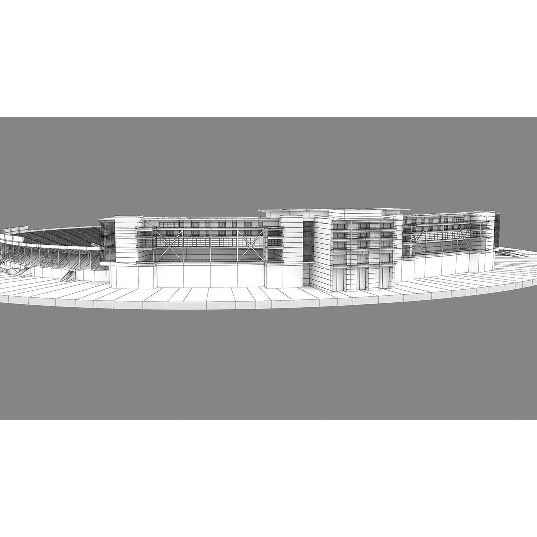 Rose Bowl Stadium 3D Model – High Poly PBR Asset, FBX & OBJ - View 48