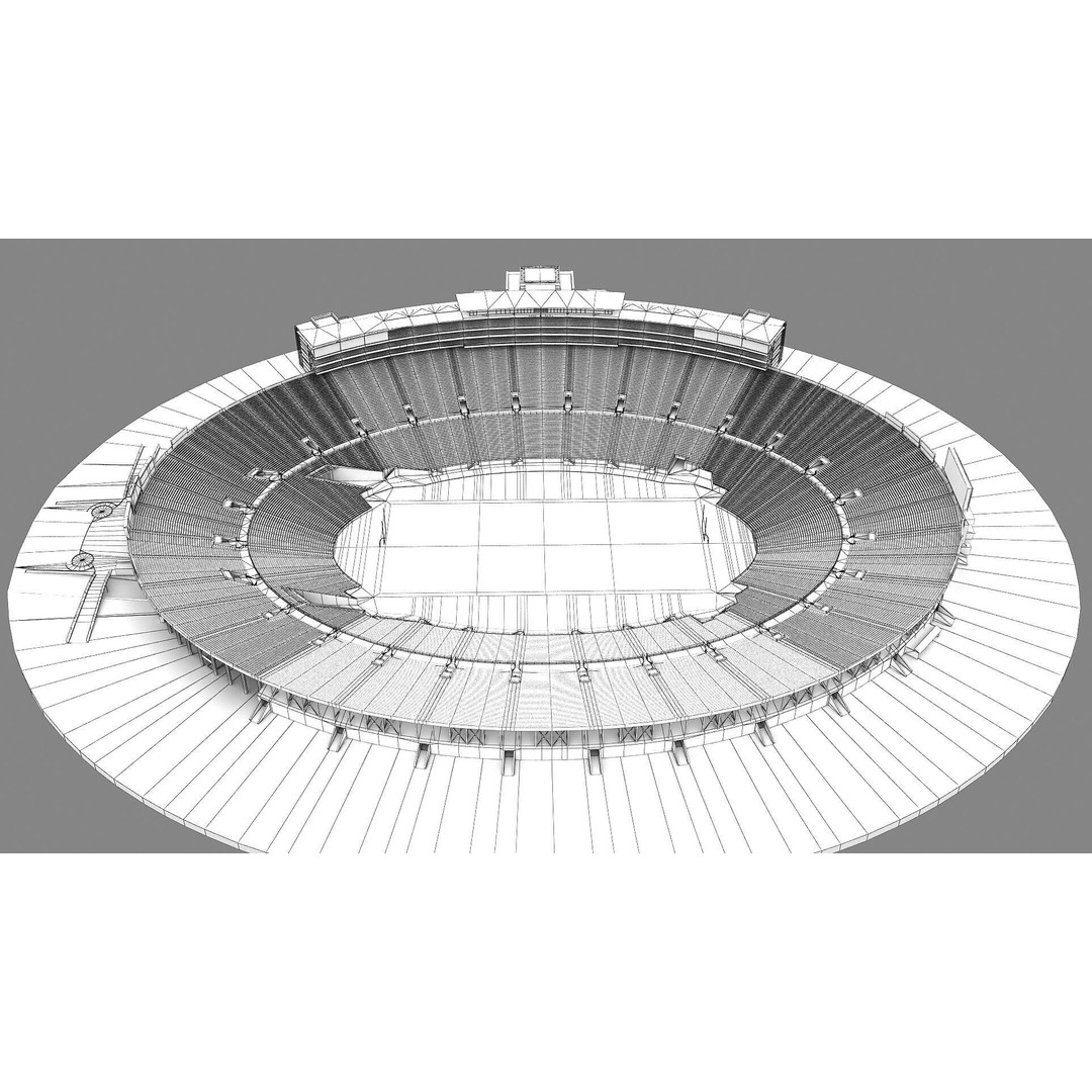 Rose Bowl Stadium 3D Model – High Poly PBR Asset, FBX & OBJ - View 53