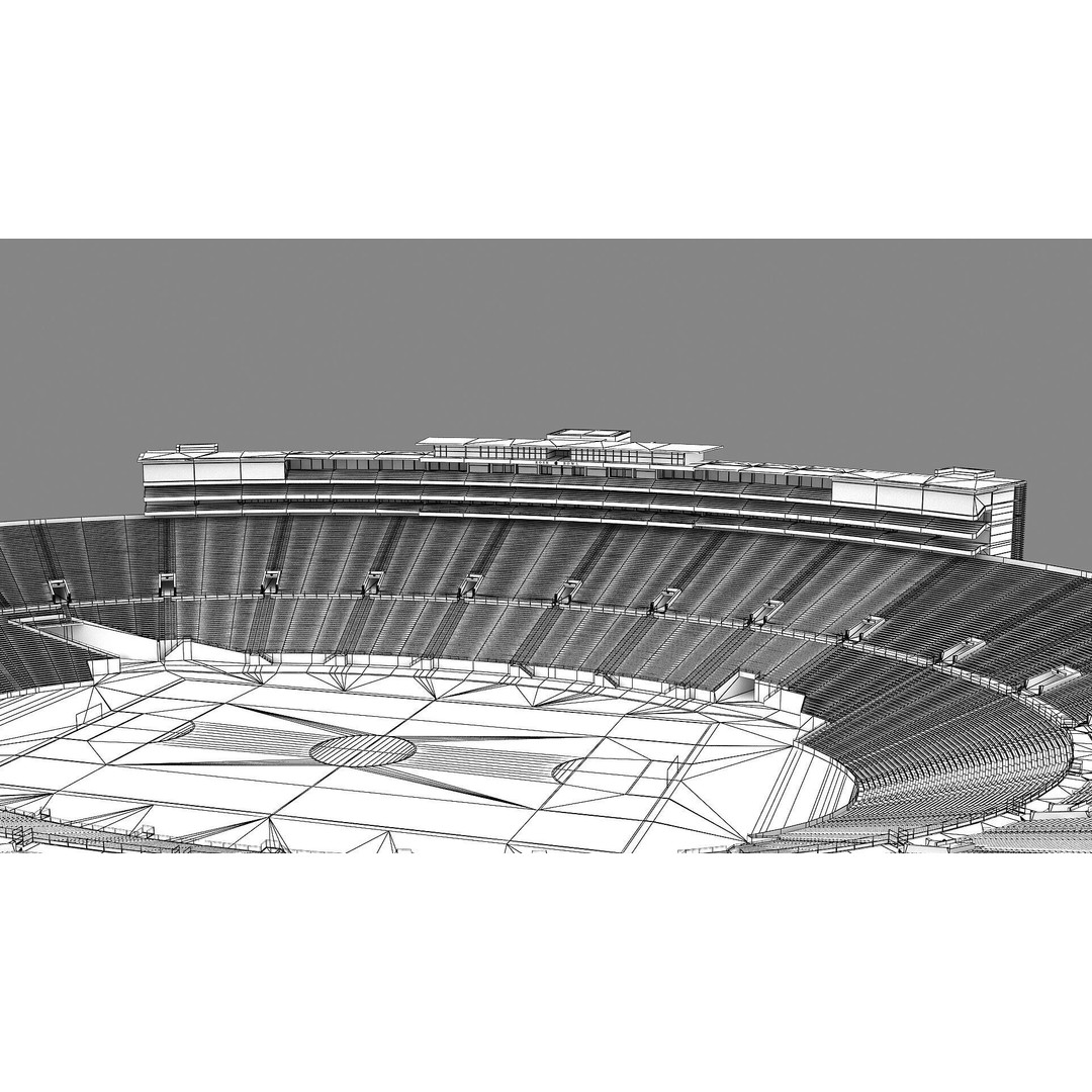 Rose Bowl Stadium 3D Model – High Poly PBR Asset, FBX & OBJ - View 57