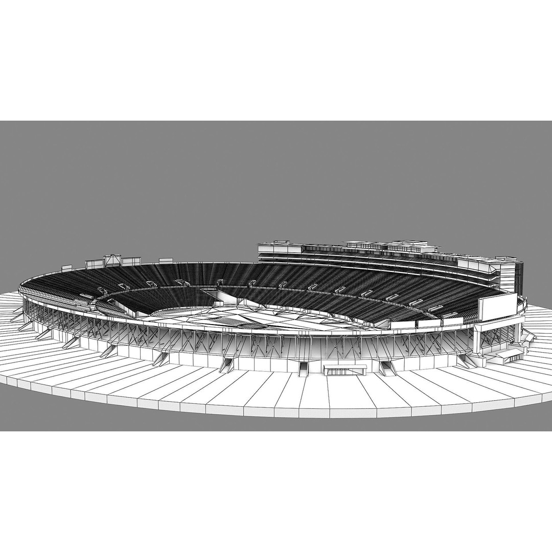 Rose Bowl Stadium 3D Model – High Poly PBR Asset, FBX & OBJ - View 62