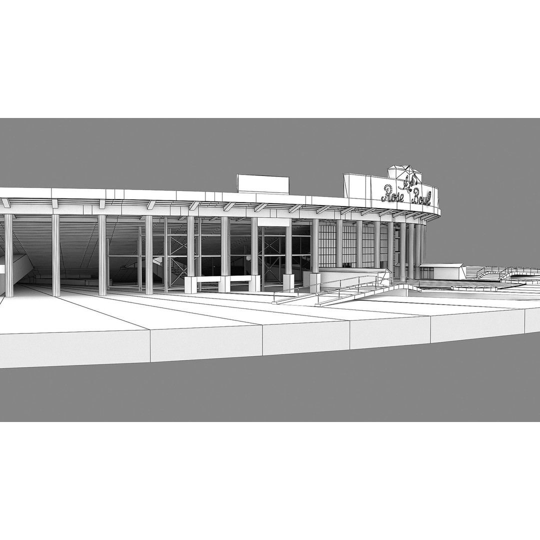 Rose Bowl Stadium 3D Model – High Poly PBR Asset, FBX & OBJ - View 65