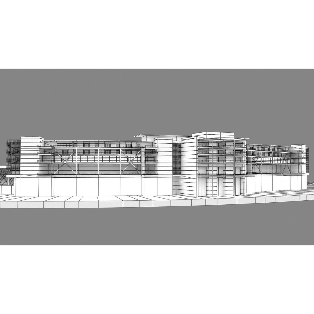 Rose Bowl Stadium 3D Model – High Poly PBR Asset, FBX & OBJ - View 66