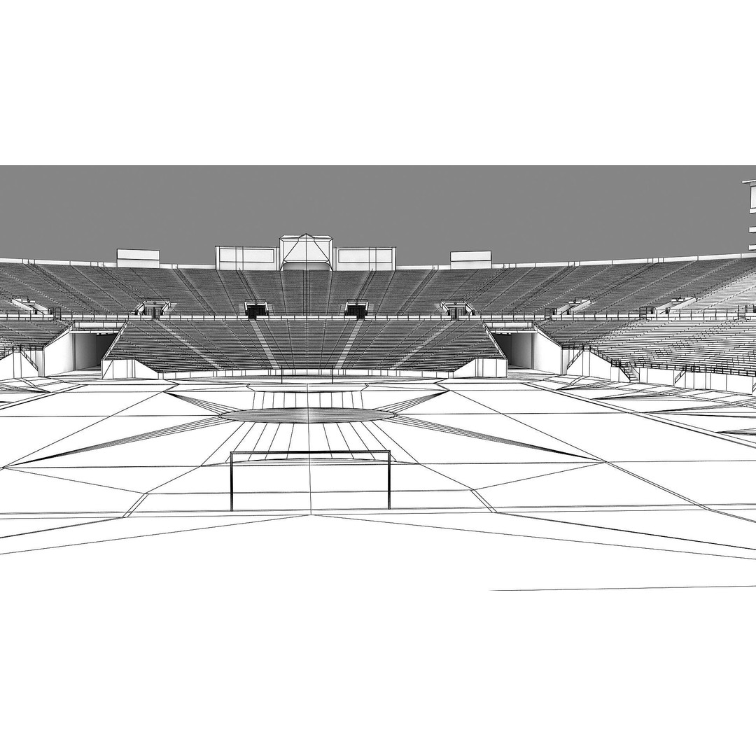Rose Bowl Stadium 3D Model – High Poly PBR Asset, FBX & OBJ - View 71