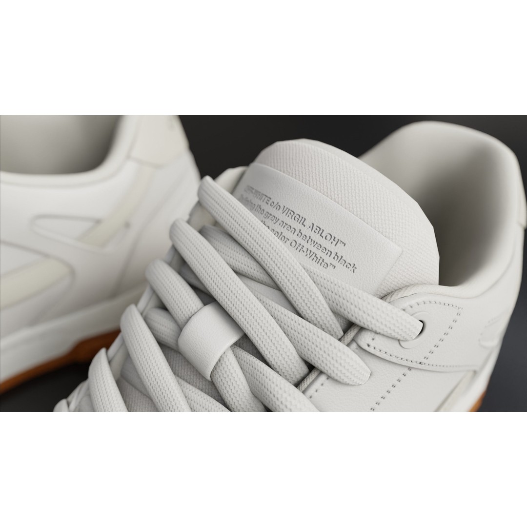 Off White Arrow Sneaker Boot 3D Model – Low Poly Game Asset, PBR Textures - View 21