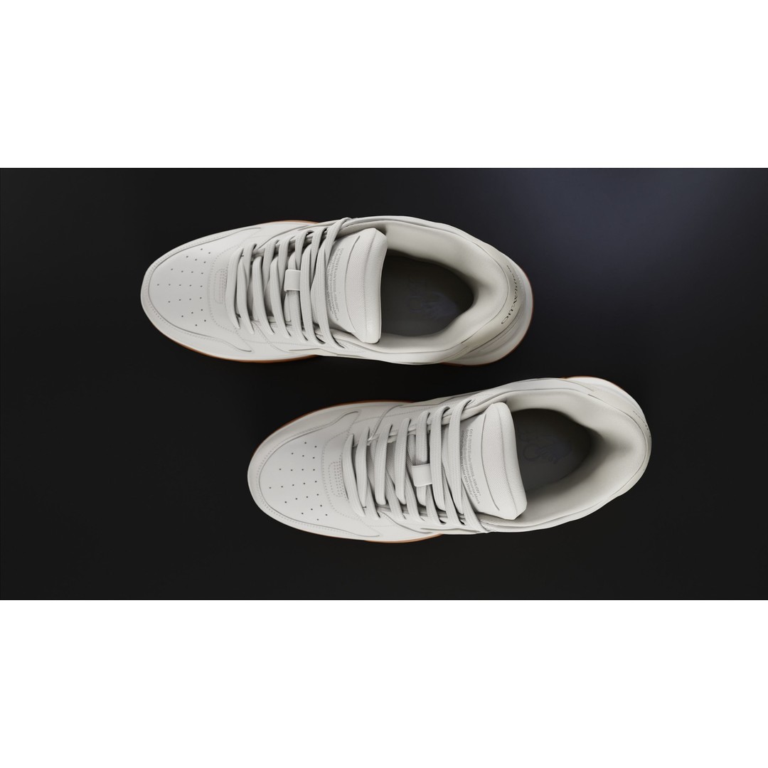 Off White Arrow Sneaker Boot 3D Model – Low Poly Game Asset, PBR Textures - View 25