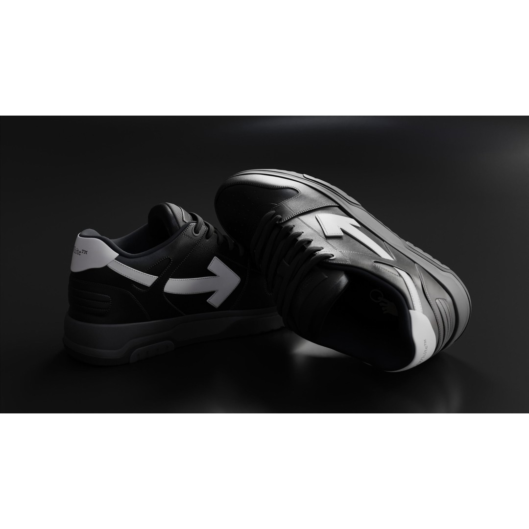 Off White Arrow Sneaker Boot 3D Model – Low Poly Game Asset, PBR Textures - View 32