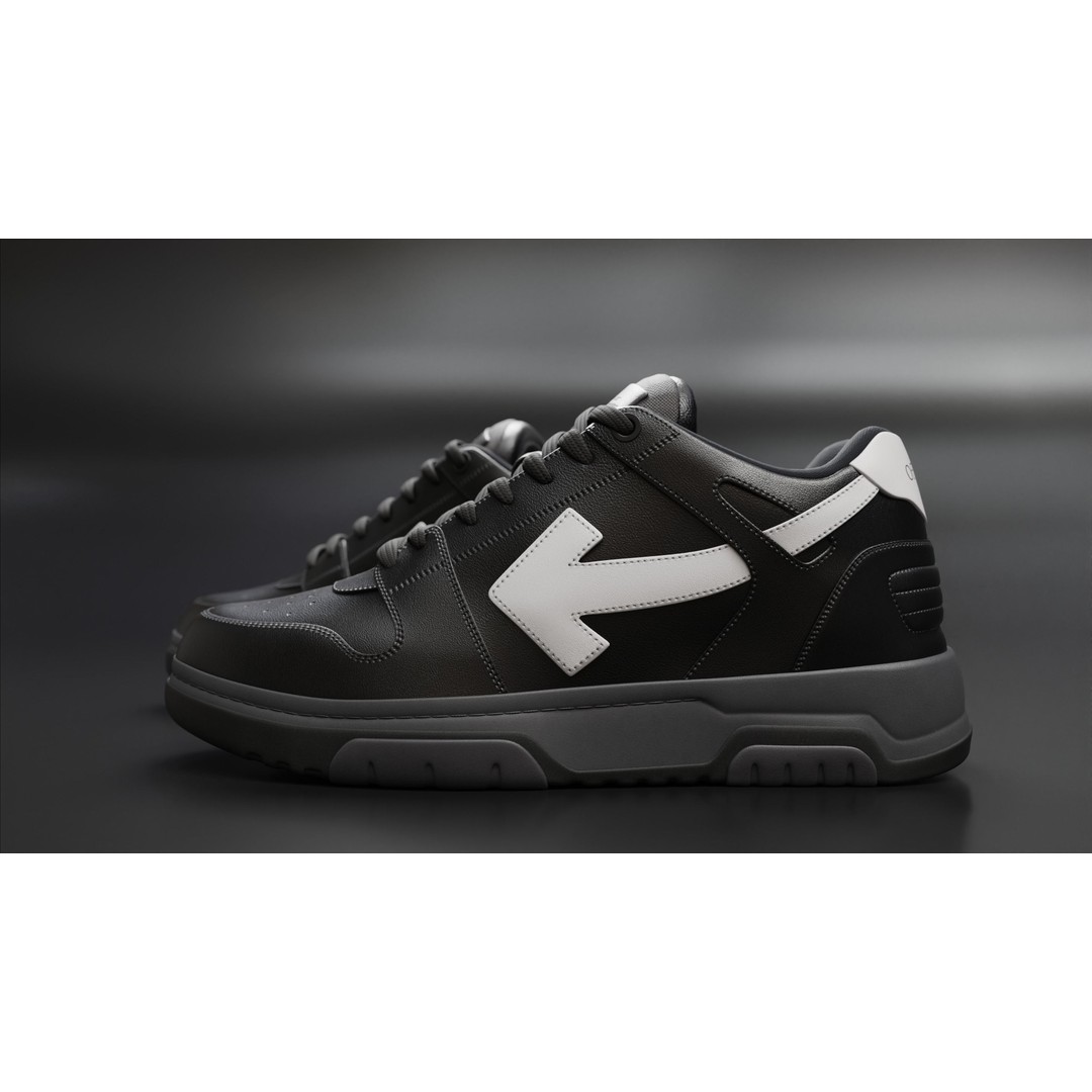 Off White Arrow Sneaker Boot 3D Model – Low Poly Game Asset, PBR Textures - View 35