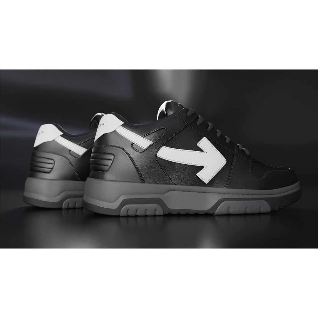 Off White Arrow Sneaker Boot 3D Model – Low Poly Game Asset, PBR Textures - View 38