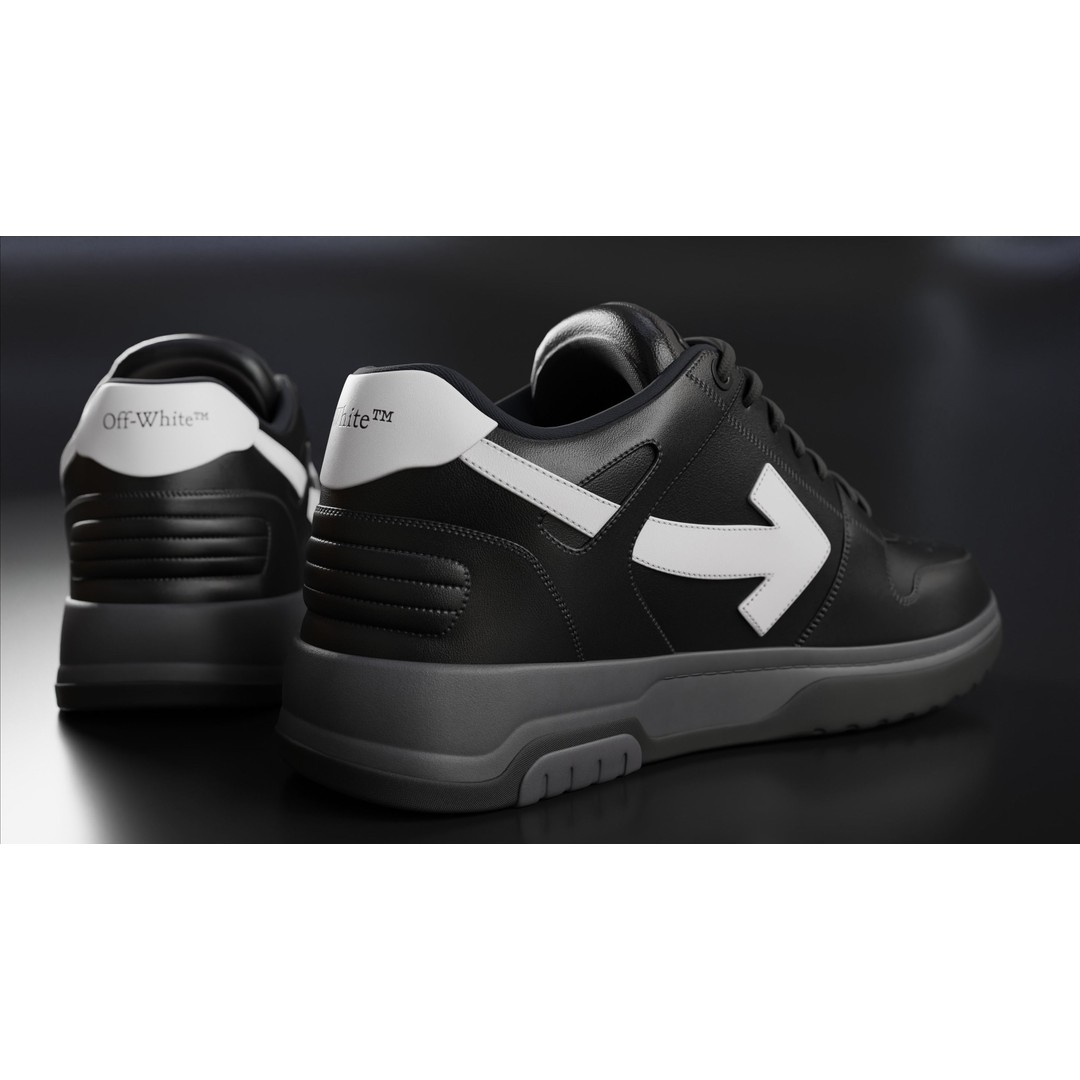 Off White Arrow Sneaker Boot 3D Model – Low Poly Game Asset, PBR Textures - View 41