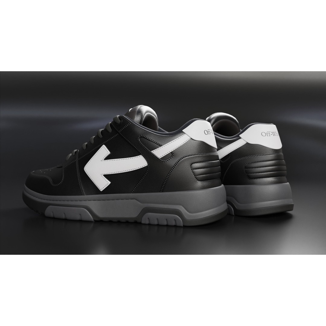 Off White Arrow Sneaker Boot 3D Model – Low Poly Game Asset, PBR Textures - View 44