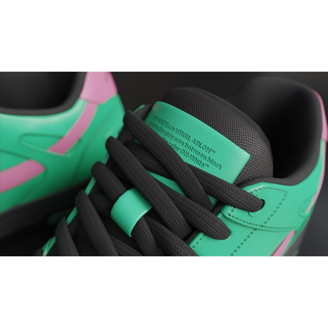 Off White Arrow Sneaker Boot 3D Model – Low Poly Game Asset, PBR Textures - View 47