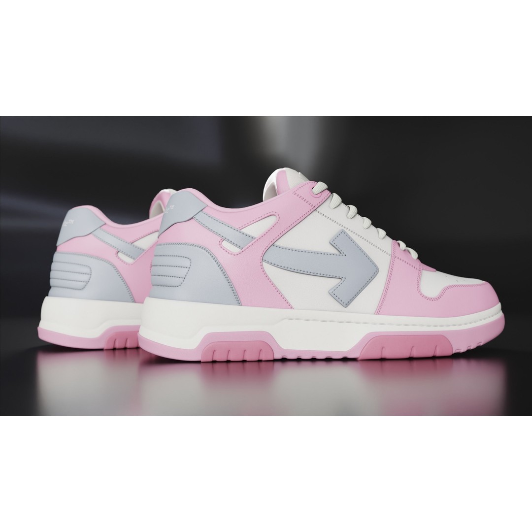 Off White Arrow Sneaker Boot 3D Model – Low Poly Game Asset, PBR Textures - View 60