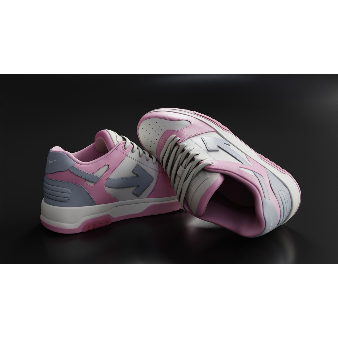 Off White Arrow Sneaker Boot 3D Model – Low Poly Game Asset, PBR Textures - View 66