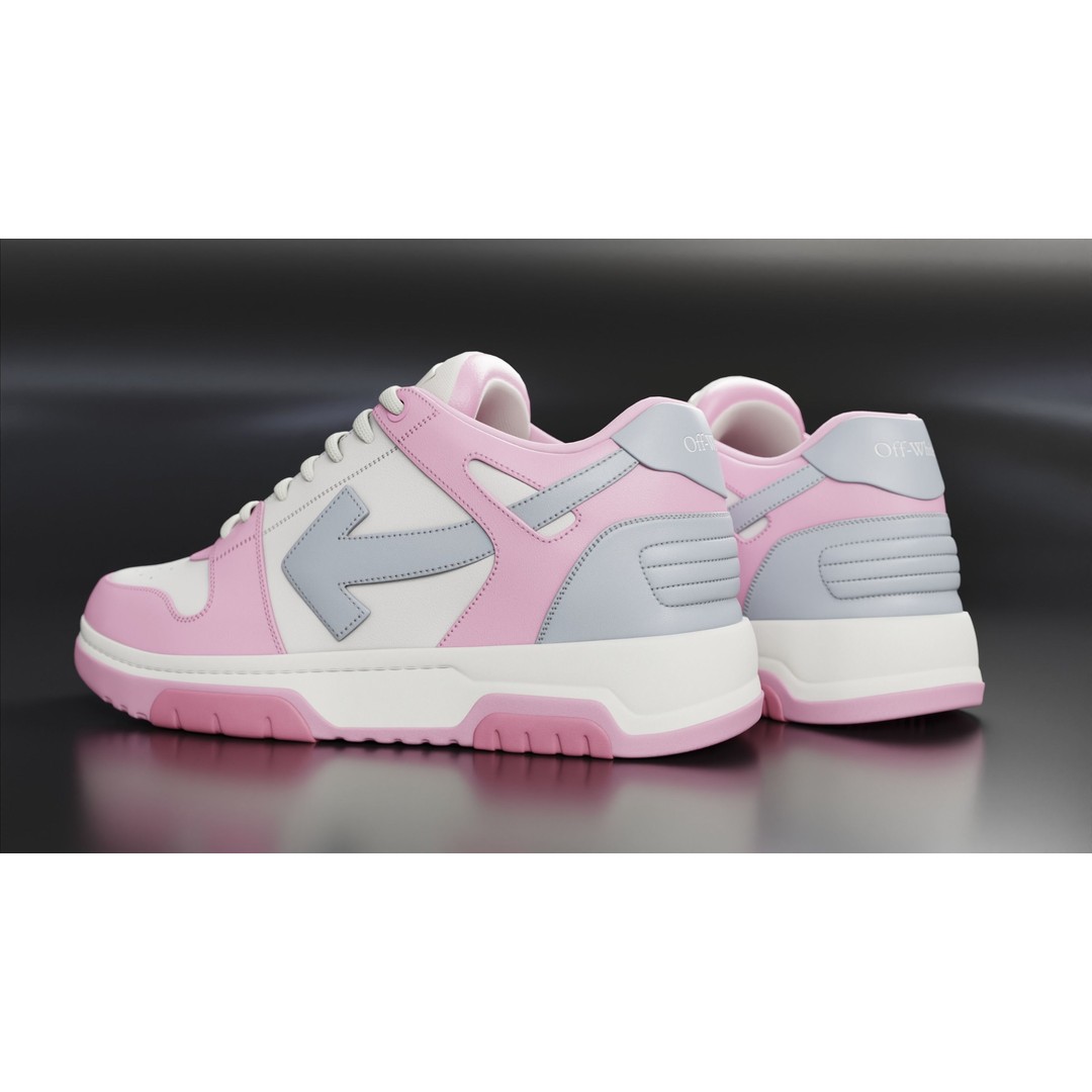 Off White Arrow Sneaker Boot 3D Model – Low Poly Game Asset, PBR Textures - View 67