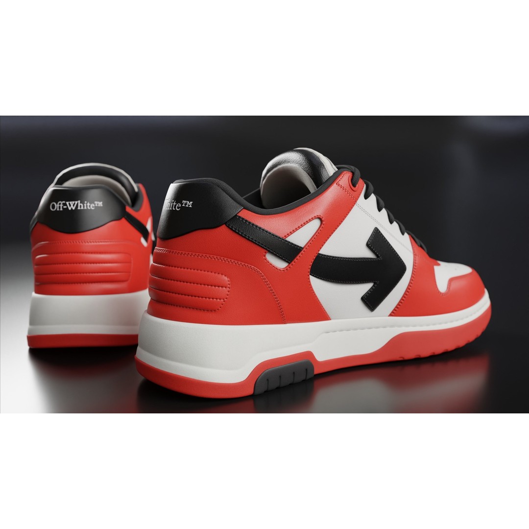 Off White Arrow Sneaker Boot 3D Model – Low Poly Game Asset, PBR Textures - View 72