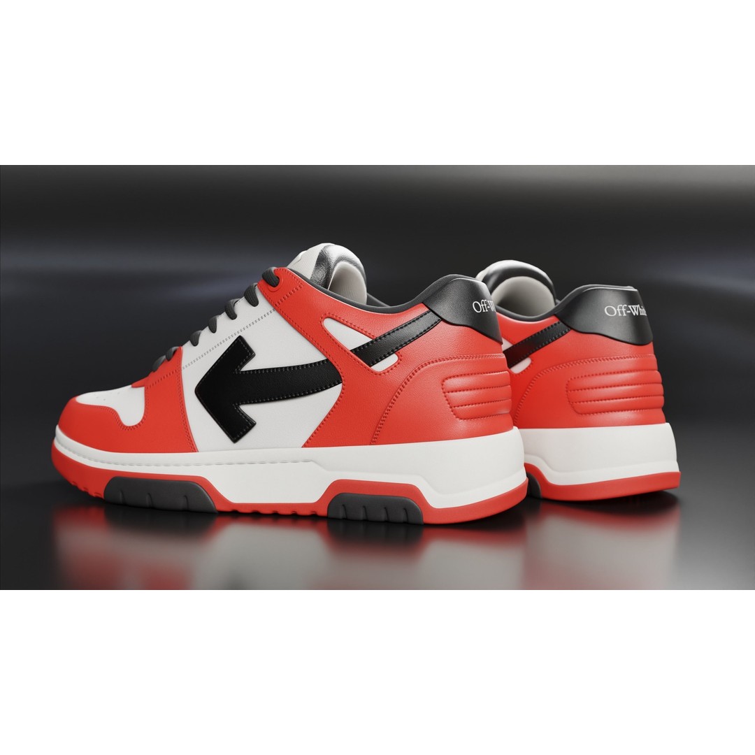 Off White Arrow Sneaker Boot 3D Model – Low Poly Game Asset, PBR Textures - View 73