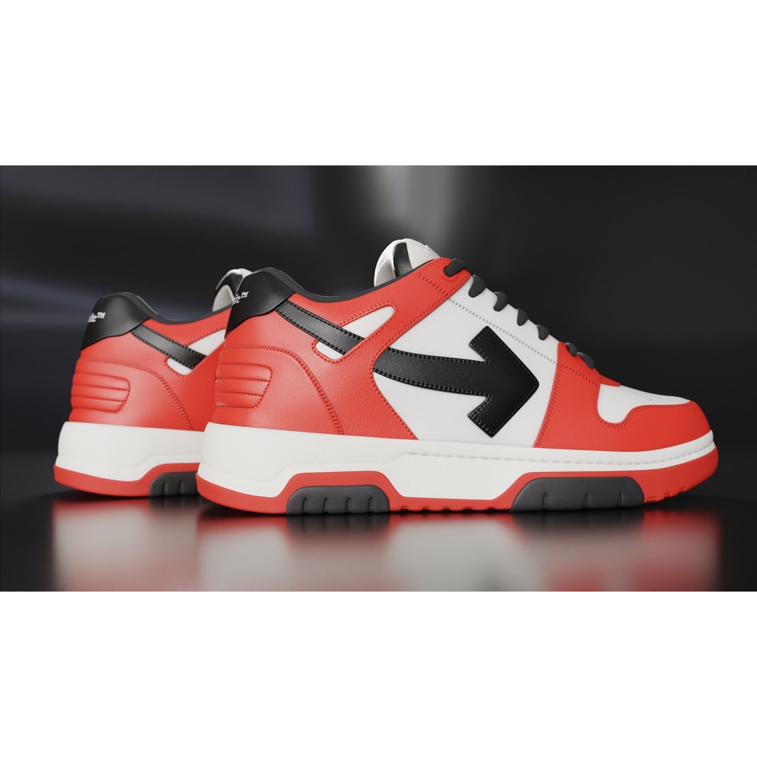 Off White Arrow Sneaker Boot 3D Model – Low Poly Game Asset, PBR Textures - View 77