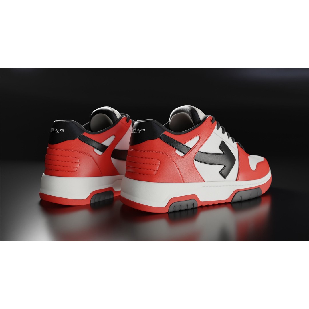 Off White Arrow Sneaker Boot 3D Model – Low Poly Game Asset, PBR Textures - View 78