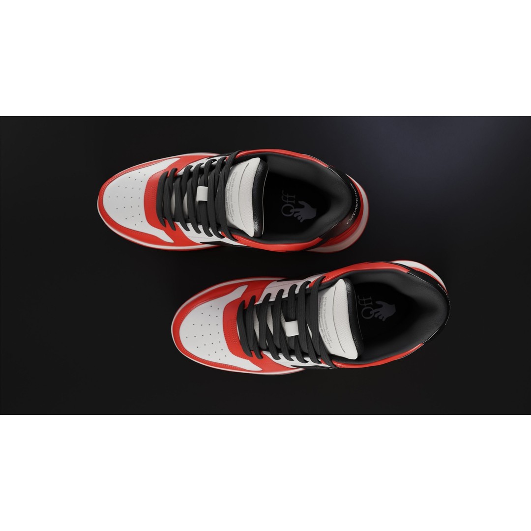 Off White Arrow Sneaker Boot 3D Model – Low Poly Game Asset, PBR Textures - View 80