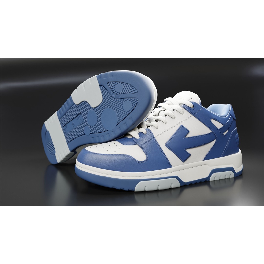 Off White Arrow Sneaker Boot 3D Model – Low Poly Game Asset, PBR Textures - View 87
