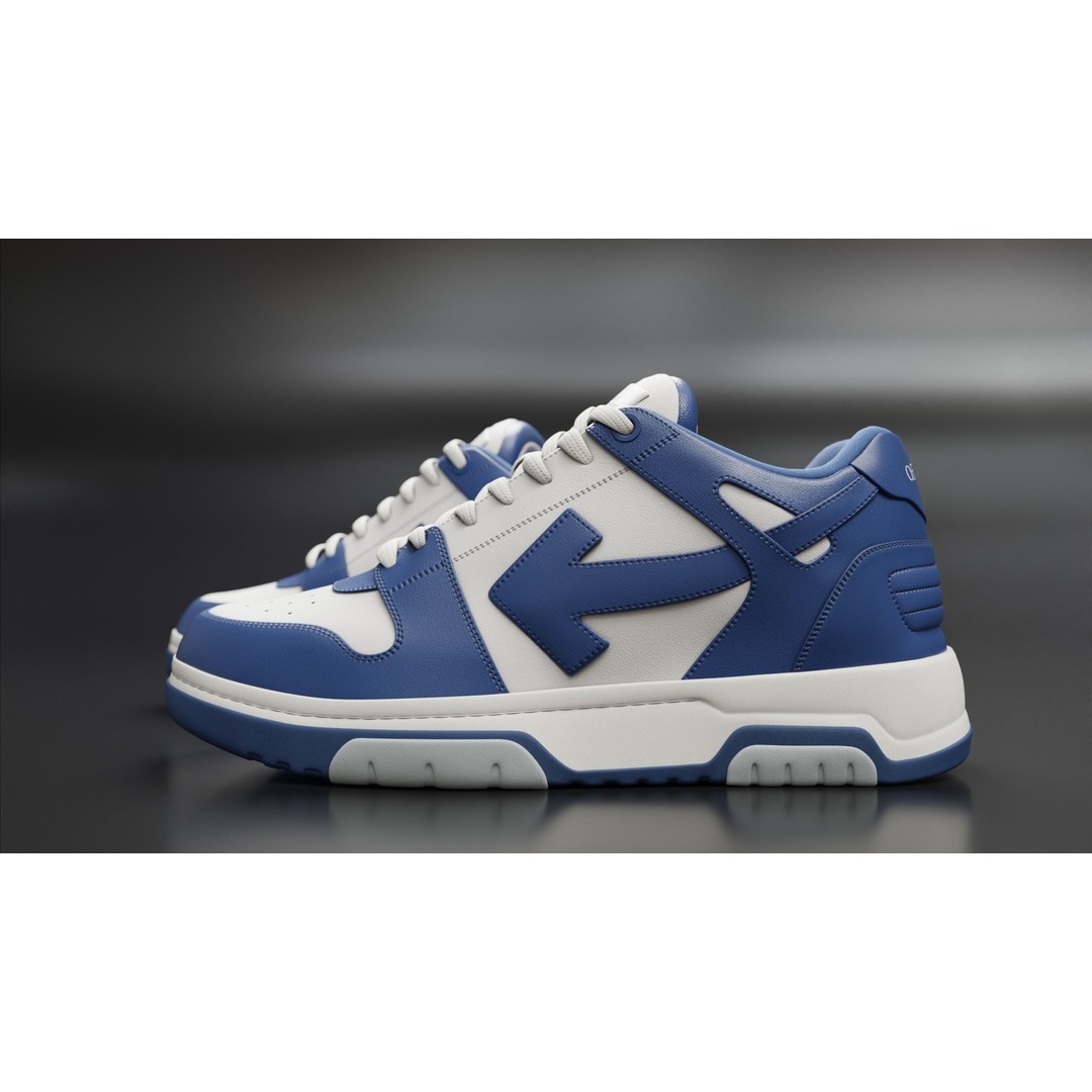 Off White Arrow Sneaker Boot 3D Model – Low Poly Game Asset, PBR Textures - View 89