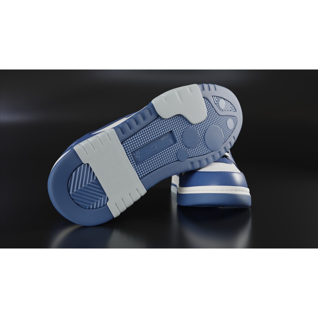 Off White Arrow Sneaker Boot 3D Model – Low Poly Game Asset, PBR Textures - View 91