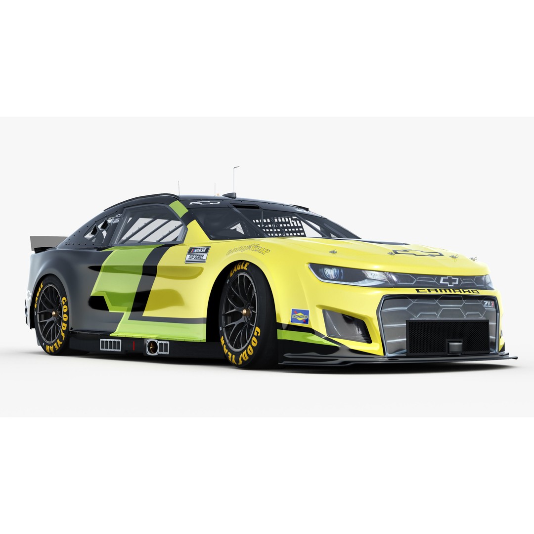 Chevrolet Camaro Nascar NextGen 2024 3D Model – High Poly Vehicle Asset, FBX, OBJ - View 11