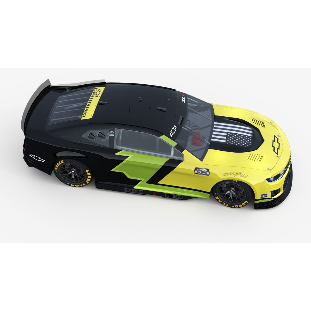Chevrolet Camaro Nascar NextGen 2024 3D Model – High Poly Vehicle Asset, FBX, OBJ - View 12