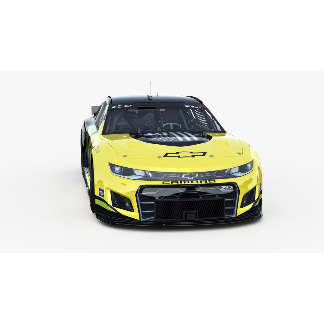 Chevrolet Camaro Nascar NextGen 2024 3D Model – High Poly Vehicle Asset, FBX, OBJ - View 13