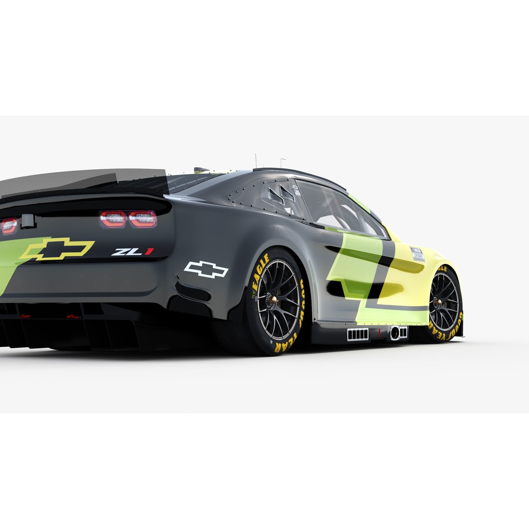 Chevrolet Camaro Nascar NextGen 2024 3D Model – High Poly Vehicle Asset, FBX, OBJ - View 15