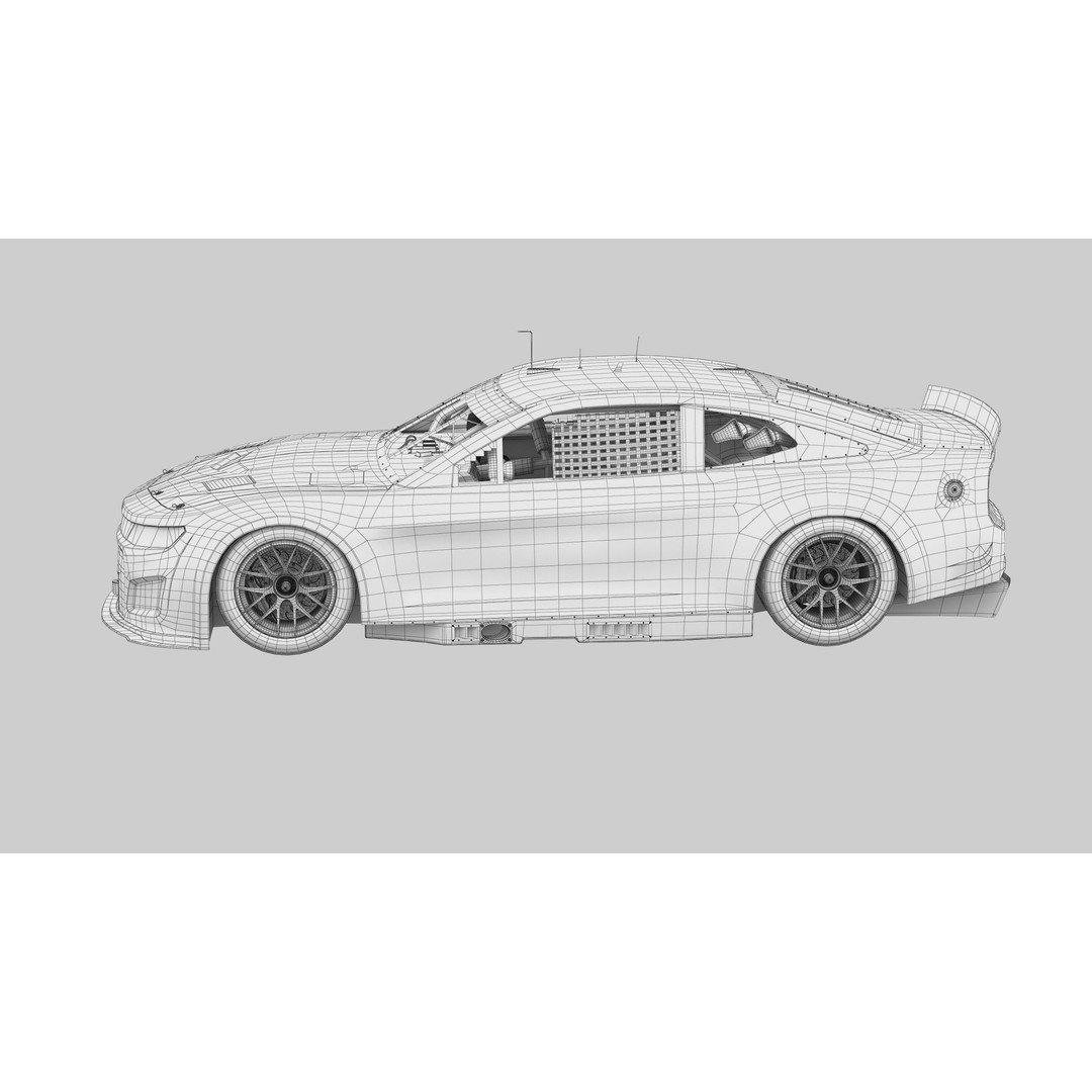 Chevrolet Camaro Nascar NextGen 2024 3D Model – High Poly Vehicle Asset, FBX, OBJ - View 21