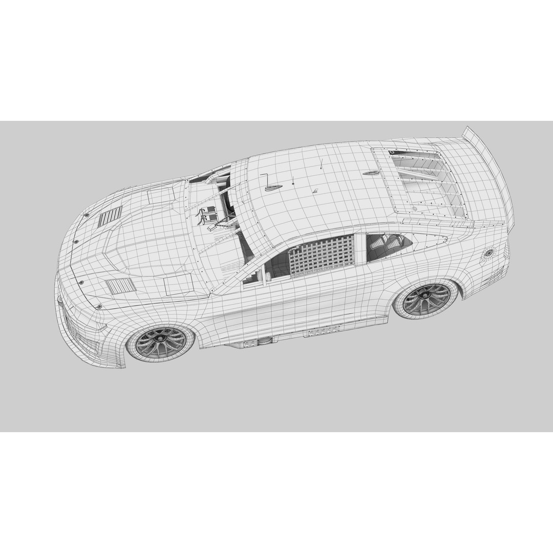 Chevrolet Camaro Nascar NextGen 2024 3D Model – High Poly Vehicle Asset, FBX, OBJ - View 22