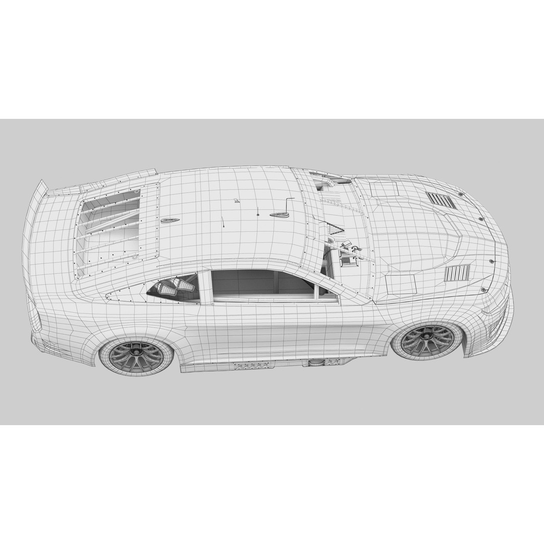 Chevrolet Camaro Nascar NextGen 2024 3D Model – High Poly Vehicle Asset, FBX, OBJ - View 24
