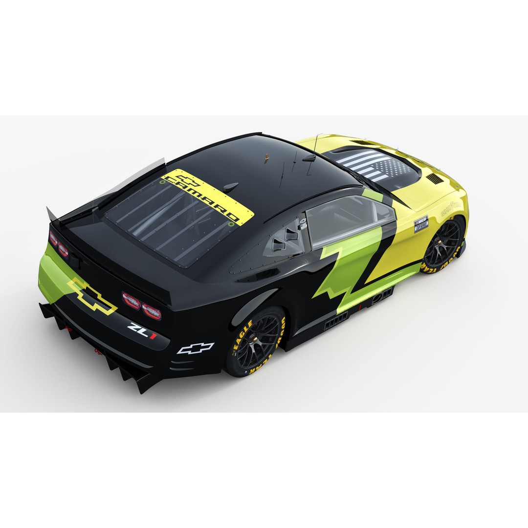 Chevrolet Camaro Nascar NextGen 2024 3D Model – High Poly Vehicle Asset, FBX, OBJ - View 8