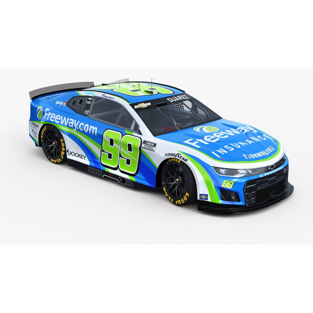 Chevrolet Camaro Nascar 3D Model – High Poly Racing Car, FBX, OBJ - View 10