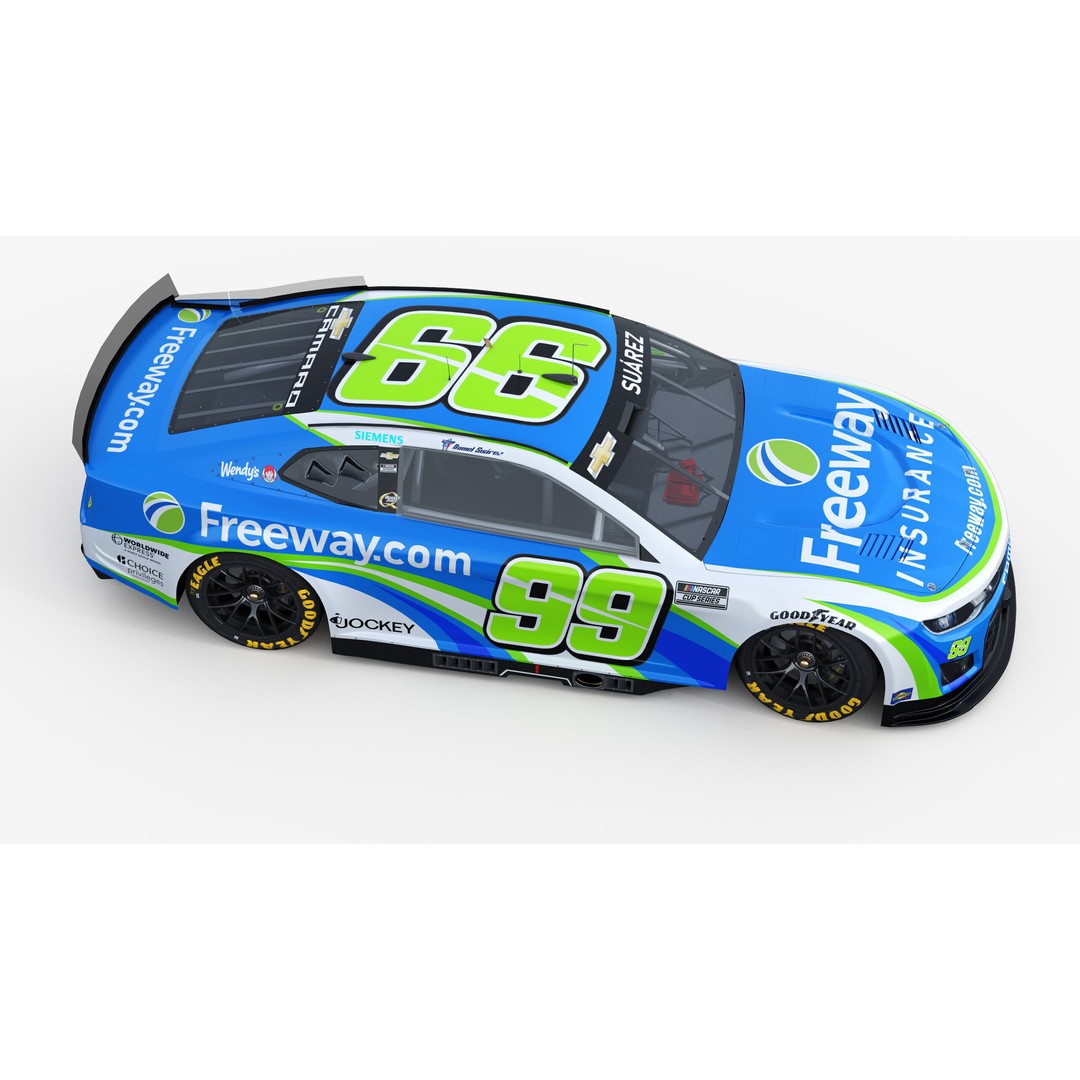 Chevrolet Camaro Nascar 3D Model – High Poly Racing Car, FBX, OBJ - View 12