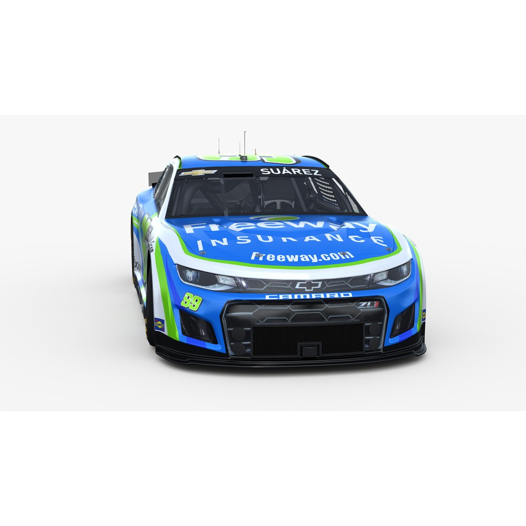 Chevrolet Camaro Nascar 3D Model – High Poly Racing Car, FBX, OBJ - View 13