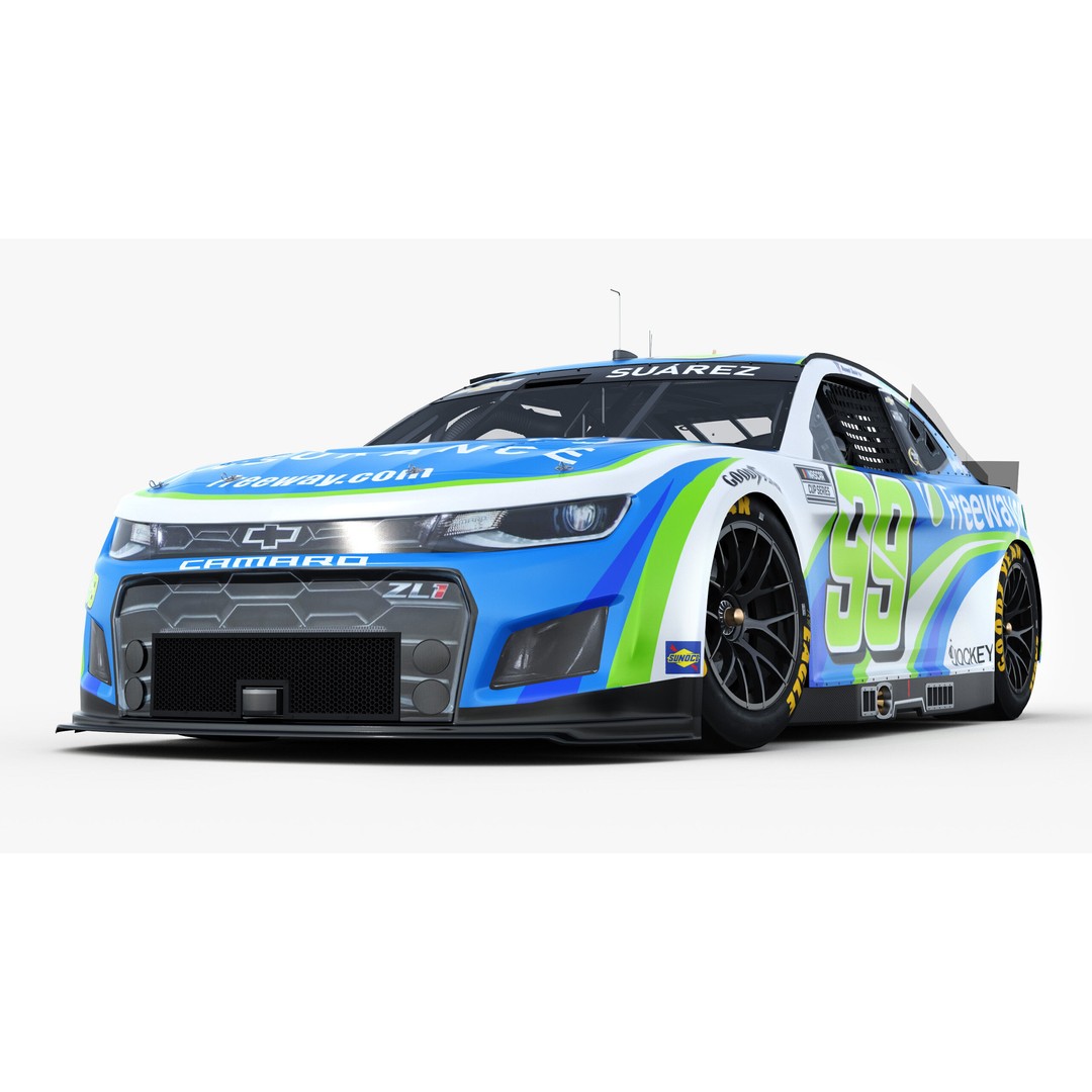 Chevrolet Camaro Nascar 3D Model – High Poly Racing Car, FBX, OBJ - View 14