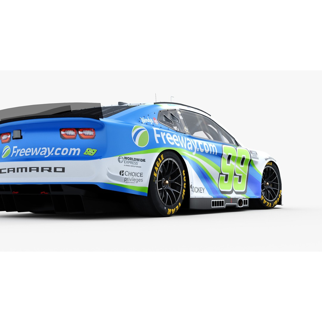 Chevrolet Camaro Nascar 3D Model – High Poly Racing Car, FBX, OBJ - View 15